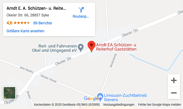 Anfahrt Schützen- und Reiterhof Okel